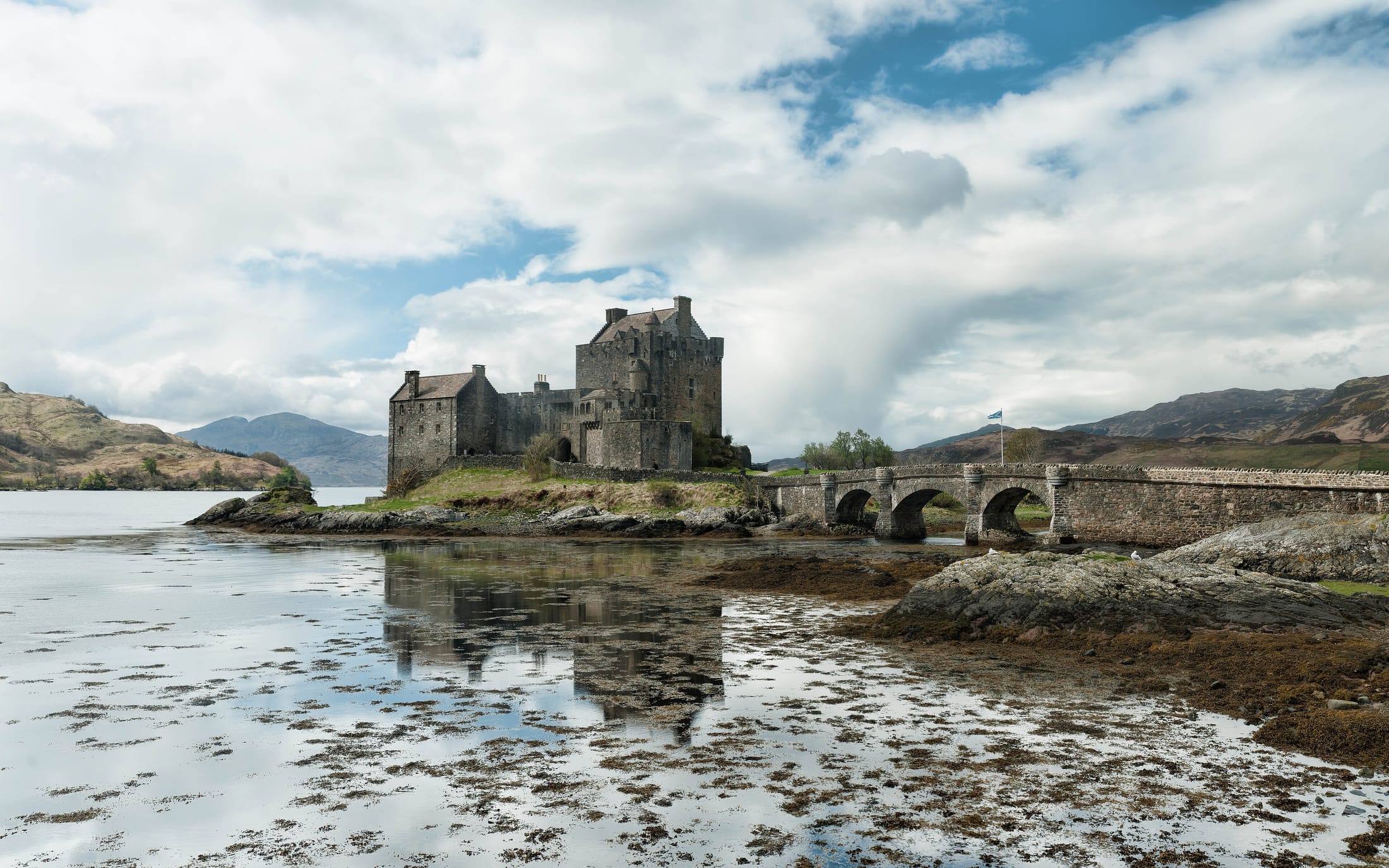 Eilean Donan castle on a Scottish loch